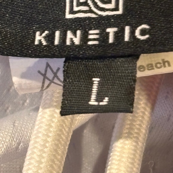 KINETIC Men's Basketball Shorts White Red Blue Stars Size Medium - Picture 10 of 10